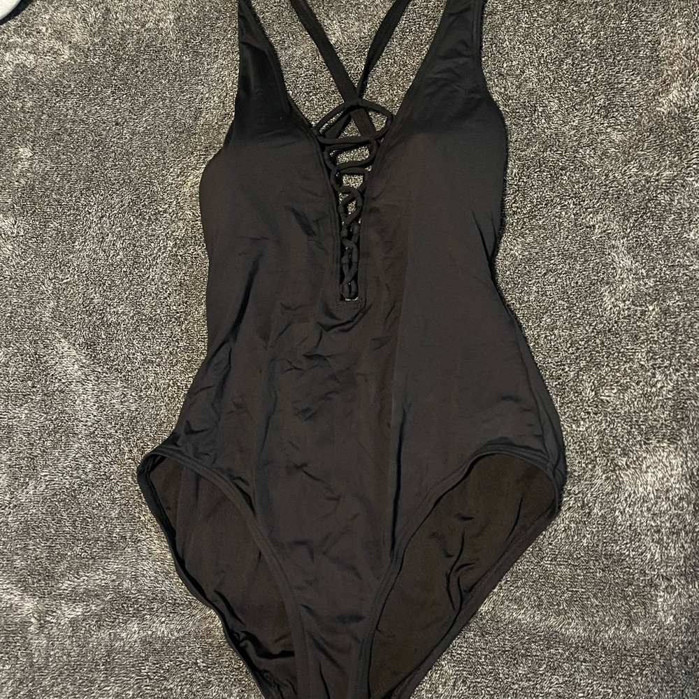 Michael Kors Black One Piece Swimsuit